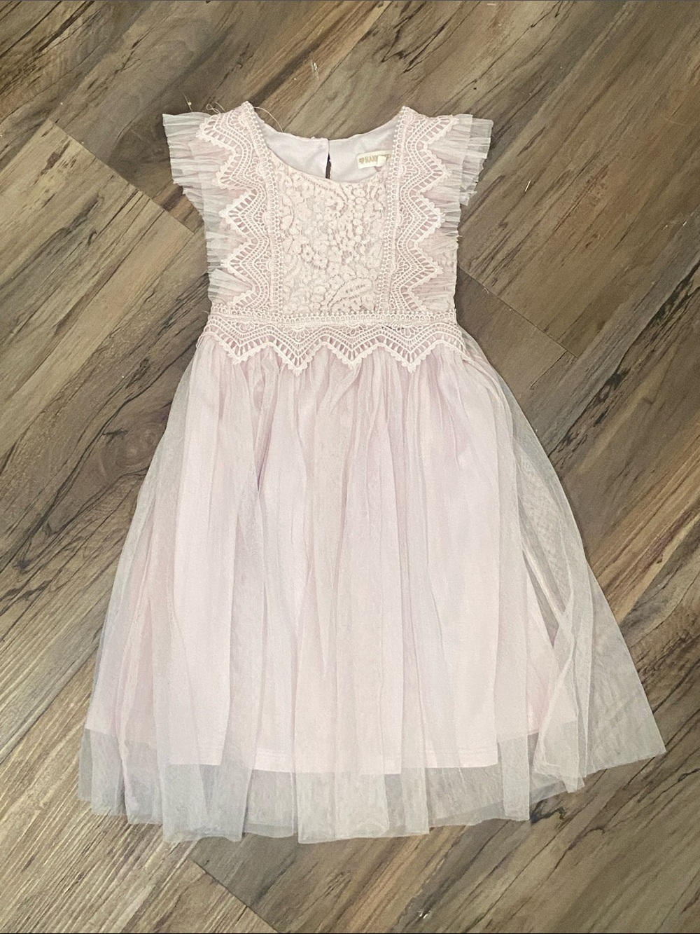 Nanette Lepore kids size 5 lavender purple tulle lace pleated formal dress EUC - Picture 2 of 6